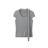 Women's Casual Slim Fit Flutter Sleeve Top
