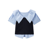 Women's Commute Cropped Short-Sleeve Shirt