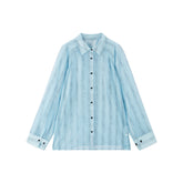 Women's Lightweight Lyocell-Blend Vertical Stripe Shirt
