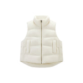 Women's Casual Lightweight 90% White Duck Down Vest