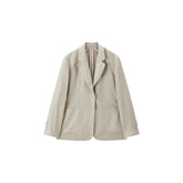 Women's Casual Linen Detachable-Lining Blazer
