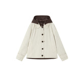 Women's Casual Reversible Cropped Trench Coat