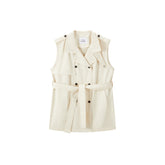 Women's Commuter Sleeveless Trench-Style Vest