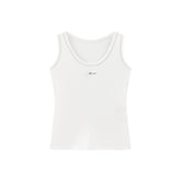 Women's Basic Slim Fit Embroidered Tank Top