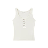 Women's Modal Blend Color-Block Button Vest