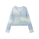 Ladies' Color-Block Lightweight Knit Cardigan