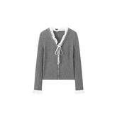 Women's Casual Lustrous Convertible Knit Cardigan
