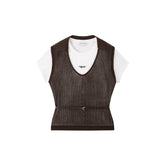 Women's Casual Detachable-Sleeve Knit Top