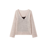 Women's Casual Rose-Latte Lightweight Cover-Up Set