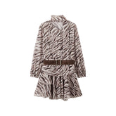 Women's Vacation-Style Zebra-Print Dress