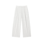 Women's Basic Wide-Leg Curved Cut Pants