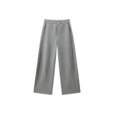 Women's Casual Solid Curved-Leg Sweatpants