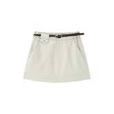 Women's Cargo High-Waisted A-Line Skirt