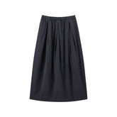 Women's Elastic Waist Bud Hem Skirt