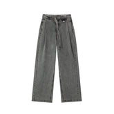 Women's Casual High-Waist Wide-Leg Lyocell Jeans
