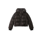 Women's Casual 10D Dark Purple 90% White Duck Down Jacket