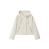 Women's Light Outdoor Cropped Hooded Jacket
