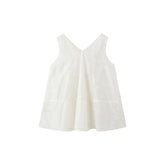 Women's Sleeveless V-Neck Lace Embroidered Top