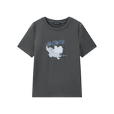 Women's Dumbo Applique Short Sleeve T-Shirt
