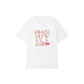 Women's Casual Embroidered Letter Print T-Shirt