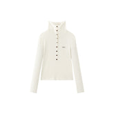 Women's Commuter 100% Wool Half-Placket Knit Pullover