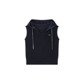 Women's Casual Hooded Knit Tank Top