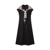 Women's Dress with Detachable Shawl