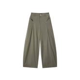 Women's Casual Cargo-Style Curved-Leg Pants