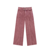 Women's Casual Cotton Corduroy Wide-Leg Jeans