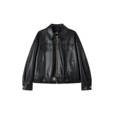 Women's Vintage Edgy Bubble Leather Jacket