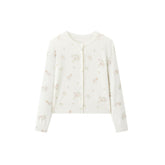 Women's Printed Slimming Knit Cardigan