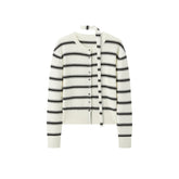 Women's Intellectual Wool-Blend Striped Knit Cardigan