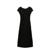 Women's Elegant Black Sparkly Evening Dress