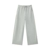 Women's Casual Knit Elastic-Waist Curved-Leg Pants