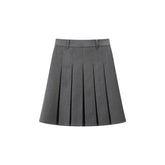 Women's Commuter Soft-Touch Midi Pleated High-Waist Skirt