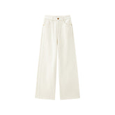 Women's Casual High-Rise Wide-Leg Plant-Dyed Jeans