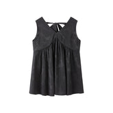 Women's V-Neck Tonal Jacquard Top