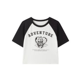 Women's Contrast Graphic T-Shirt