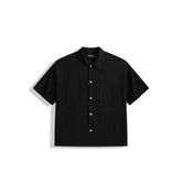 Men's Casual Solid-Color Short-Sleeve Shirt