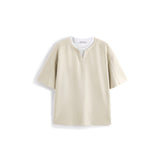 Men's Casual Faux-Layer Short Sleeve Tee