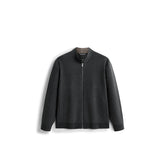 Men's Harrington-Style Knit Cardigan Jacket