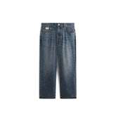 Men's Casual Washed Tapered Jeans