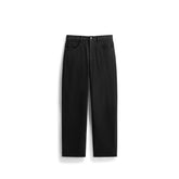 Men's Casual Black Straight-Leg Jeans