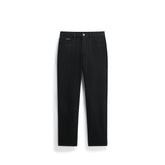 Men's Casual Black Slim-Fit Tapered Jeans