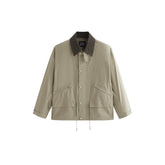 Men's Barn-Style Lapel Safari Jacket