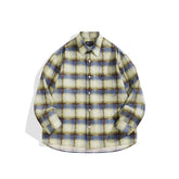 Men's Casual Contrast Plaid Shirt