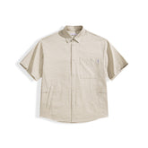 Men's Letter Jacquard Short-Sleeve Shirt