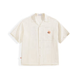 Men's Vacation Jacquard Short-Sleeve Shirt