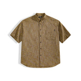 Men's plaid short-sleeve shirt