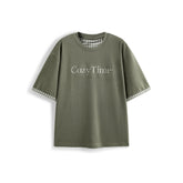 Men's Casual Color-Contrast Cuff T-Shirt